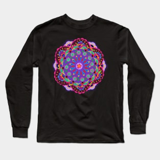 Boho Mandala | Carnival Colors Long Sleeve T-Shirt